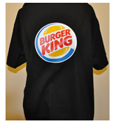 Textildruck auf T-Shirt - Burger King